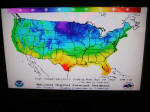 Today's highs were in the upper 50�'s Fahrenheit, in Charlotte, NC, as well as in Norfolk, VA.